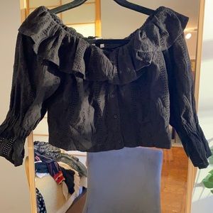 Topshop Over the shoulder Blouse